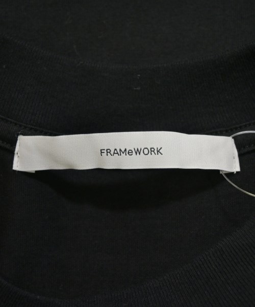 FRAMeWORK（フレームワーク）Tシャツ・カットソー 黒 サイズ:F レディース/2200648302049
