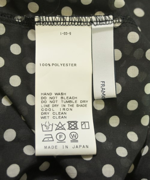 FRAMeWORK（フレームワーク）カジュアルシャツ 黒 サイズ:F レディース/2200643034549