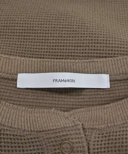 FRAMeWORK（フレームワーク）Tシャツ・カットソー 茶 サイズ:F レディース/2200646864013