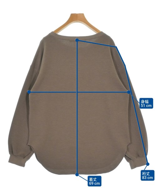 FRAMeWORK（フレームワーク）Tシャツ・カットソー 茶 サイズ:F レディース/2200646864013