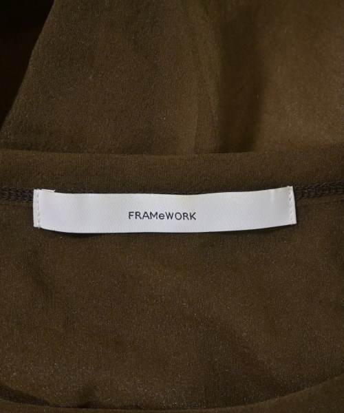 FRAMeWORK（フレームワーク）Tシャツ・カットソー 茶 サイズ:F レディース/2200646047188