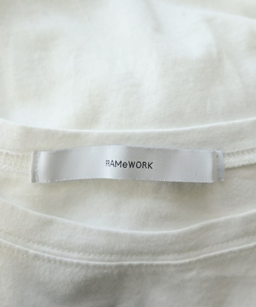 FRAMeWORK（フレームワーク）Tシャツ・カットソー 白 サイズ:F レディース/2200645525113