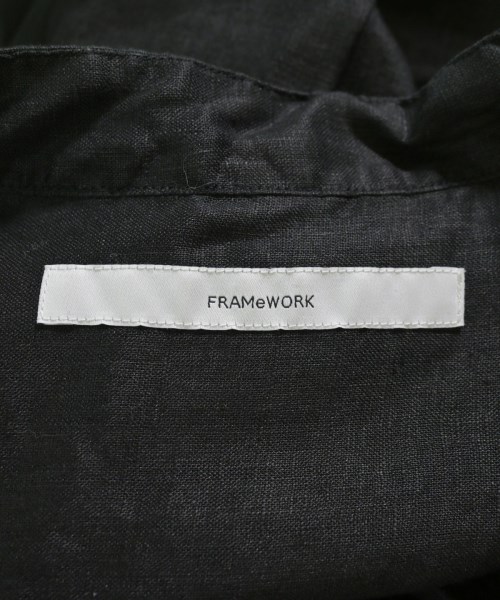 FRAMeWORK（フレームワーク）シャツワンピース 黒 サイズ:F レディース/2200698206182