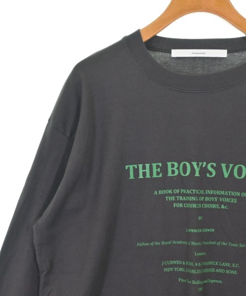 FRAMeWORK（フレームワーク）Tシャツ・カットソー 黒 サイズ:F レディース/2200698206342