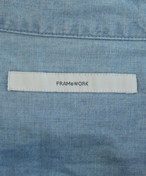 FRAMeWORK（フレームワーク）カジュアルシャツ 青 サイズ:F レディース/2200705600019