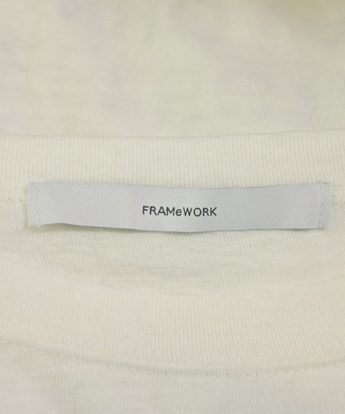 FRAMeWORK（フレームワーク）Tシャツ・カットソー 白 サイズ:F レディース/2200699482066