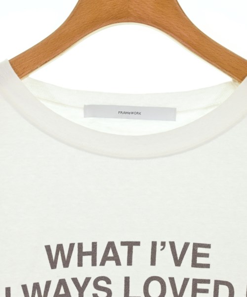 FRAMeWORK（フレームワーク）Tシャツ・カットソー 白 サイズ:F レディース/2200699482066