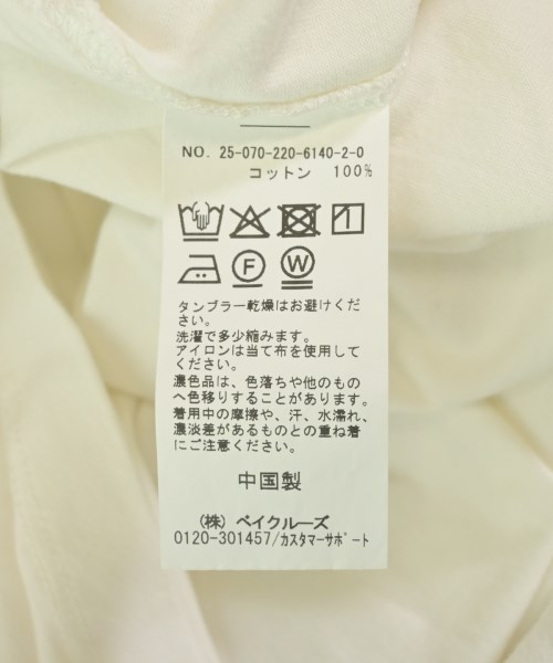 FRAMeWORK（フレームワーク）Tシャツ・カットソー 白 サイズ:F レディース/2200699482080
