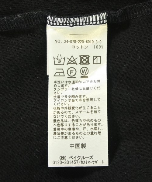 FRAMeWORK（フレームワーク）Tシャツ・カットソー 黒 サイズ:-(XL位) レディース/2200699644112