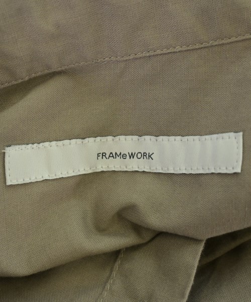 FRAMeWORK（フレームワーク）カジュアルシャツ 茶 サイズ:F レディース/2200707450094