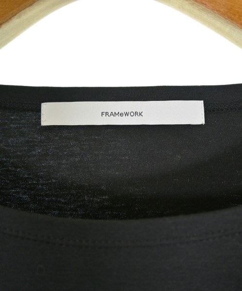 FRAMeWORK（フレームワーク）Tシャツ・カットソー 黒 サイズ:F レディース/2200704260160
