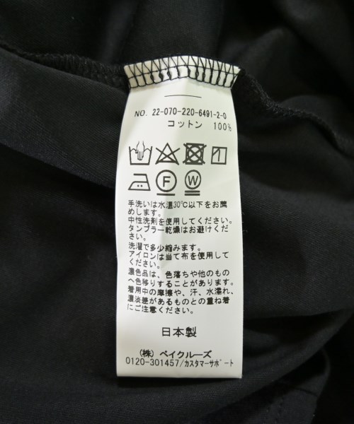 FRAMeWORK（フレームワーク）Tシャツ・カットソー 黒 サイズ:F レディース/2200704260160