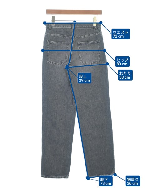 FRAMeWORK（フレームワーク）デニムパンツ 黒 サイズ:36(S位) レディース/2200661552131