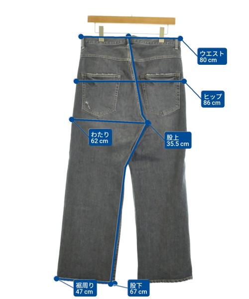 FRAMeWORK（フレームワーク）デニムパンツ グレー サイズ:38(M位) レディース/2200663169016