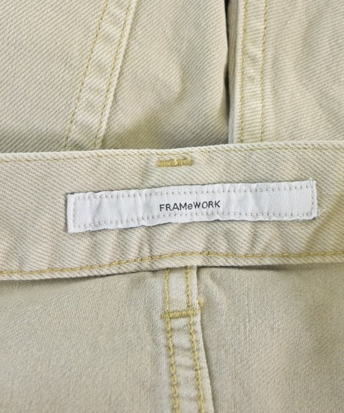 FRAMeWORK（フレームワーク）デニムパンツ ベージュ サイズ:40(M位) レディース/2200666579034