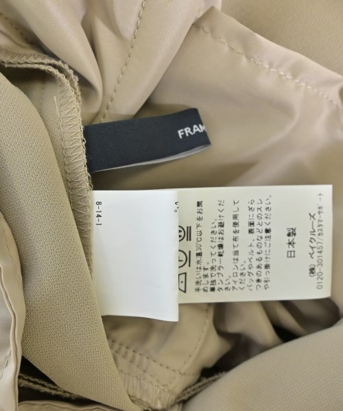 FRAMeWORK（フレームワーク）スラックス ベージュ サイズ:36(S位) レディース/2200666638038