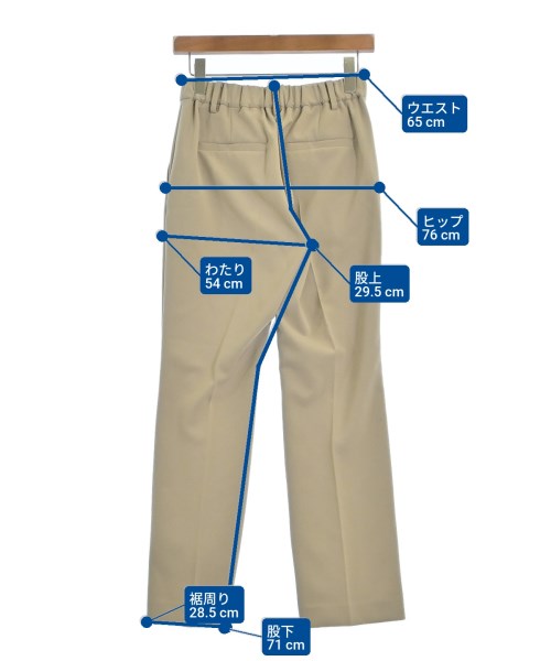 FRAMeWORK（フレームワーク）スラックス ベージュ サイズ:36(S位) レディース/2200666638038
