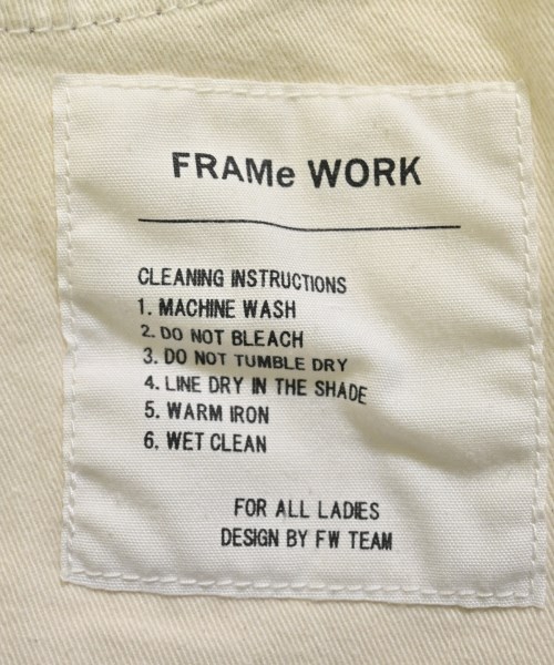 FRAMeWORK（フレームワーク）デニムパンツ ベージュ サイズ:38(M位) レディース/2200663308033