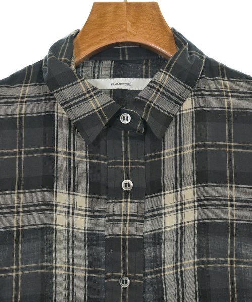 FRAMeWORK（フレームワーク）カジュアルシャツ 黒 サイズ:F レディース/2200666558152