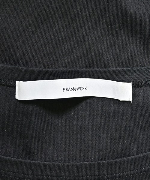FRAMeWORK（フレームワーク）Tシャツ・カットソー 黒 サイズ:F レディース/2200669150056