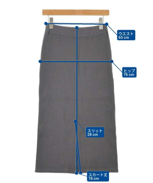 FRAMeWORK（フレームワーク）ロング・マキシ丈スカート グレー サイズ:36(S位) レディース/2200668126069