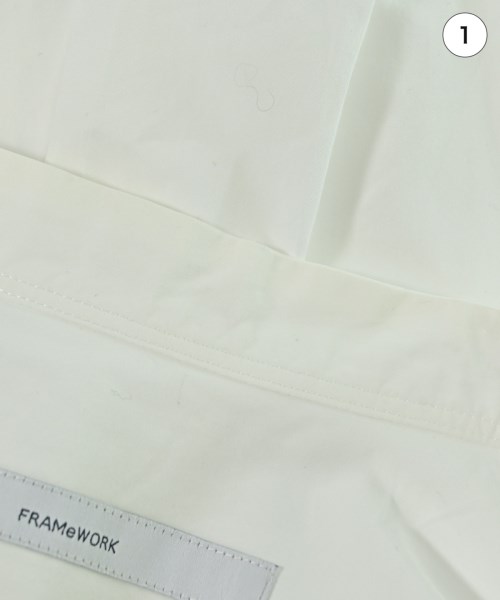 FRAMeWORK（フレームワーク）カジュアルシャツ 白 サイズ:F レディース/2200663656080