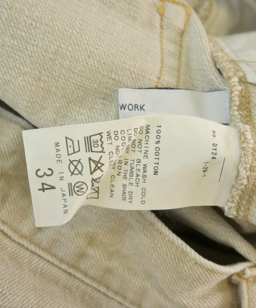 FRAMeWORK（フレームワーク）デニムパンツ ベージュ サイズ:34(XS位) レディース/2200663656196