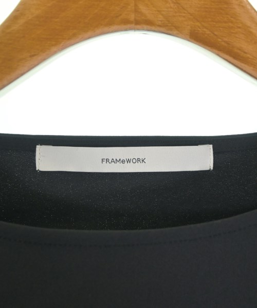 FRAMeWORK（フレームワーク）Tシャツ・カットソー 黒 サイズ:F レディース/2200668102025