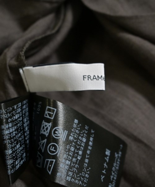 FRAMeWORK（フレームワーク）カジュアルシャツ 茶 サイズ:F レディース/2200666066039
