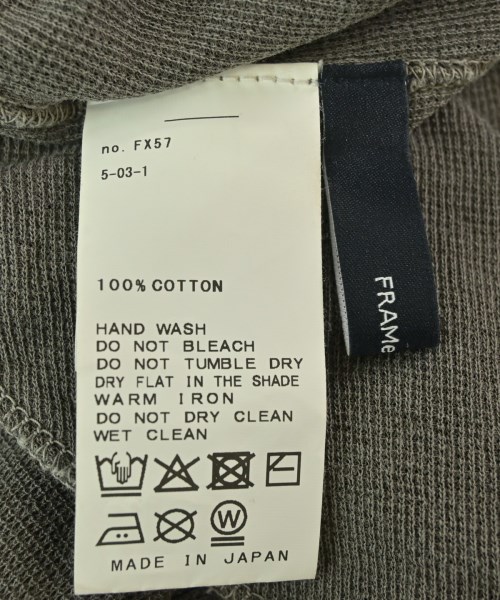FRAMeWORK（フレームワーク）Tシャツ・カットソー グレー サイズ:F レディース/2200669452075