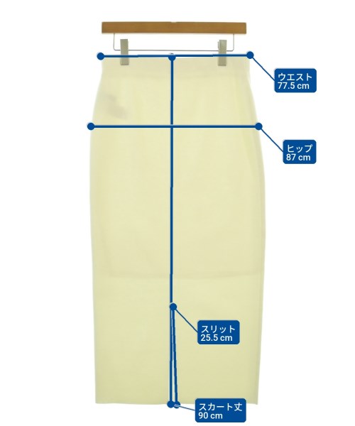 FRAMeWORK（フレームワーク）ロング・マキシ丈スカート 白 サイズ:38(M位) レディース/2200670526154