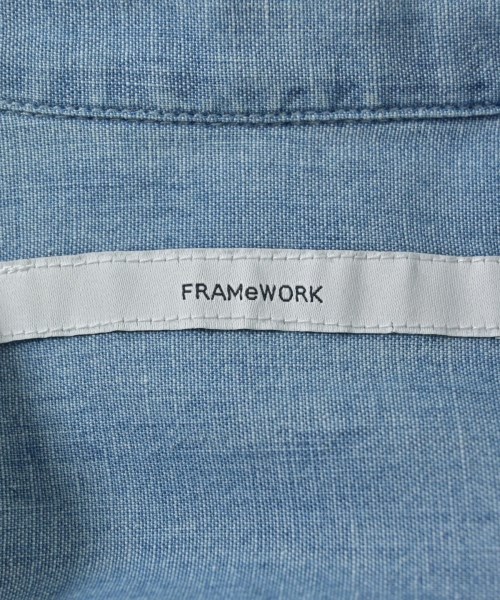 FRAMeWORK（フレームワーク）カジュアルシャツ 青 サイズ:-(M位) レディース/2200669036039