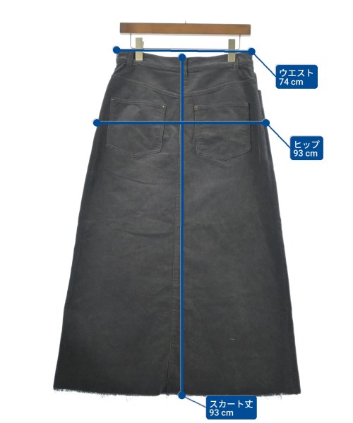 FRAMeWORK（フレームワーク）ロング・マキシ丈スカート グレー サイズ:38(M位) レディース/2200668858021