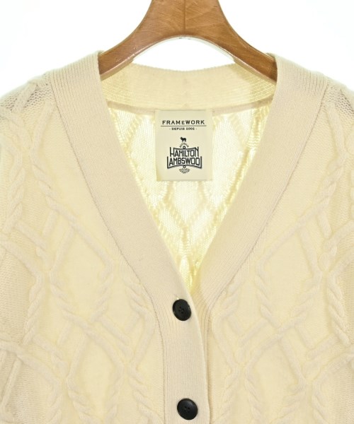 FRAMeWORK（フレームワーク）カーディガン 白 サイズ:F レディース/2200671940133