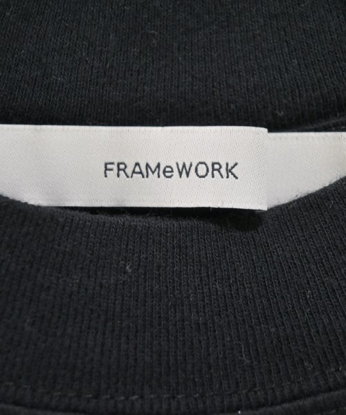 FRAMeWORK（フレームワーク）Tシャツ・カットソー 黒 サイズ:F レディース/2200723999317