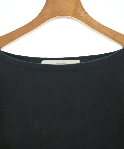 FRAMeWORK（フレームワーク）Tシャツ・カットソー 黒 サイズ:F レディース/2200724321162