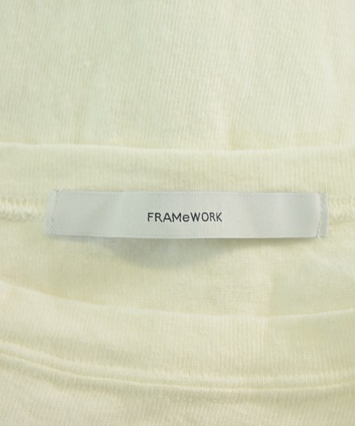 FRAMeWORK（フレームワーク）Tシャツ・カットソー 白 サイズ:F レディース/2200726690082
