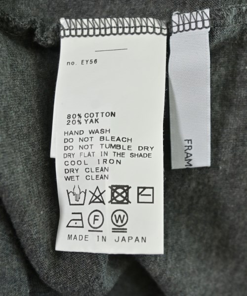 FRAMeWORK（フレームワーク）Tシャツ・カットソー グレー サイズ:F レディース/2200720834093