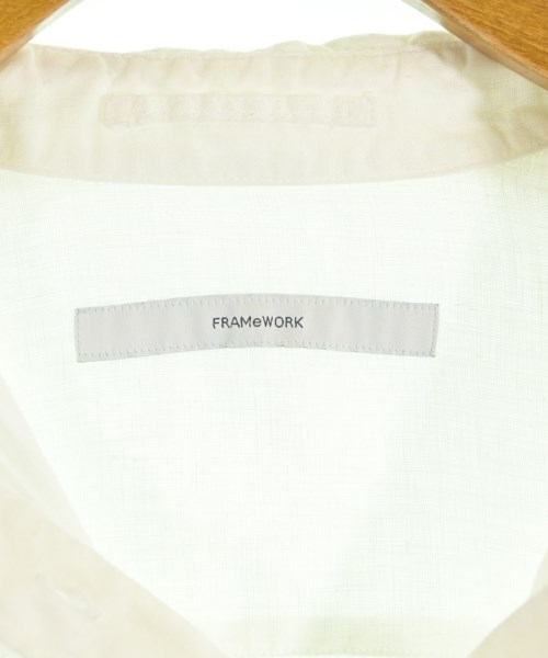 FRAMeWORK（フレームワーク）カジュアルシャツ 白 サイズ:36(S位) レディース/2200717751051