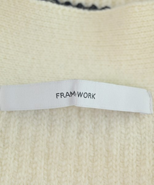 FRAMeWORK（フレームワーク）カーディガン 白 サイズ:F レディース/2200717873029