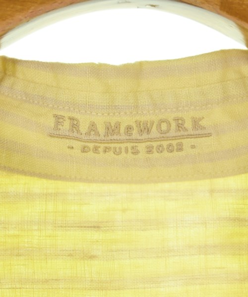 FRAMeWORK（フレームワーク）カジュアルシャツ 黄 サイズ:F レディース/2200719783234
