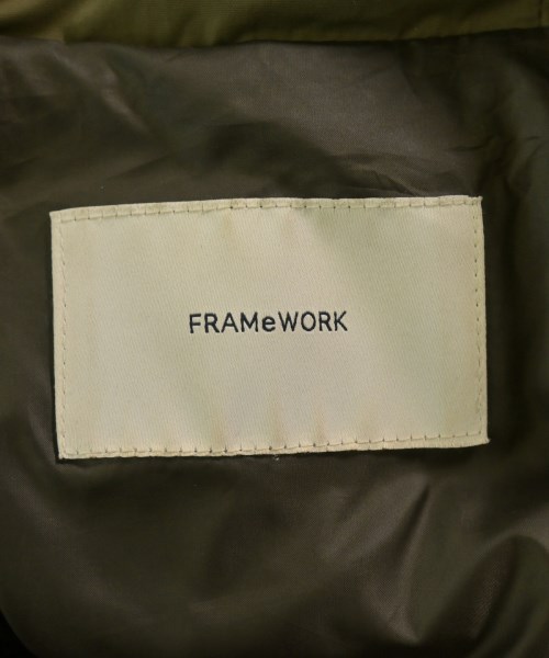 FRAMeWORK（フレームワーク）ダウンコート カーキ サイズ:36(S位) レディース/2200729012010