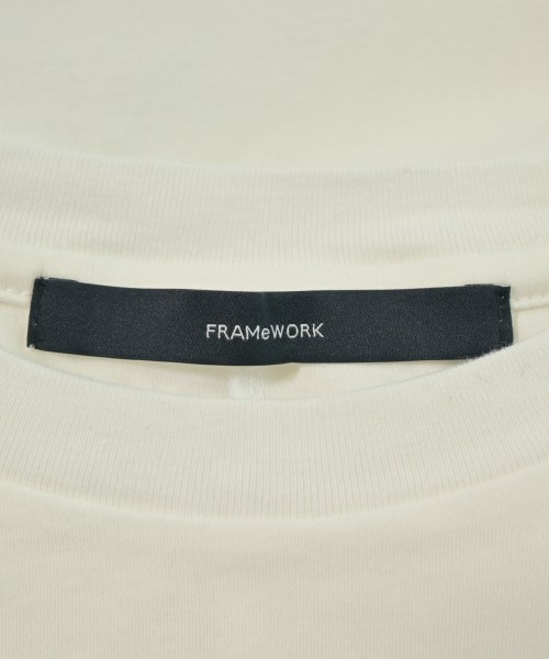 FRAMeWORK（フレームワーク）Tシャツ・カットソー 白 サイズ:F レディース/2200678367025