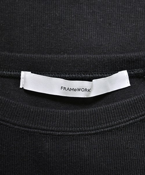 FRAMeWORK（フレームワーク）Tシャツ・カットソー 黒 サイズ:-(M位) レディース/2200678949115
