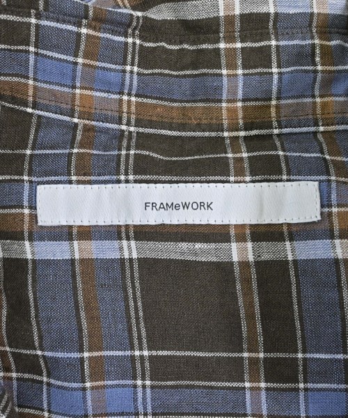 FRAMeWORK（フレームワーク）カジュアルシャツ 茶 サイズ:F レディース/2200673646590