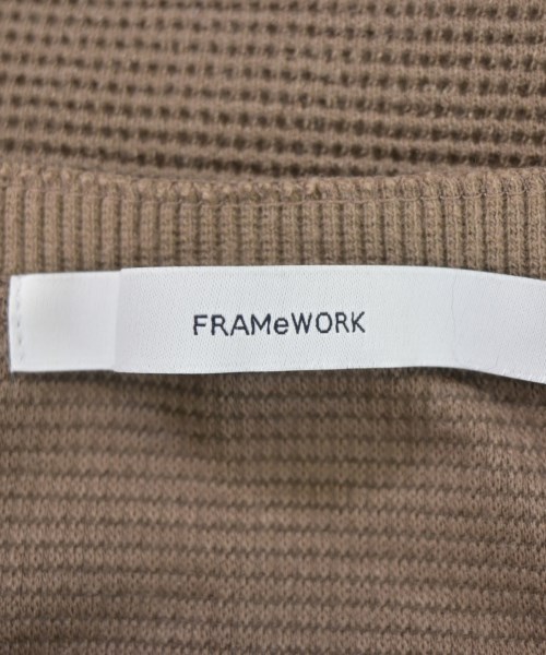 FRAMeWORK（フレームワーク）Tシャツ・カットソー 茶 サイズ:F レディース/2200681297111