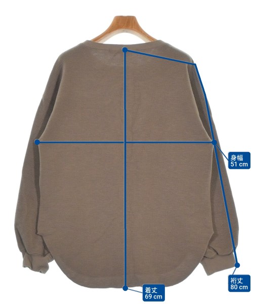 FRAMeWORK（フレームワーク）Tシャツ・カットソー 茶 サイズ:F レディース/2200681297111