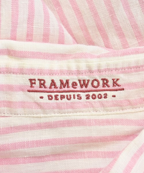 FRAMeWORK（フレームワーク）カジュアルシャツ 白 サイズ:F レディース/2200681054042