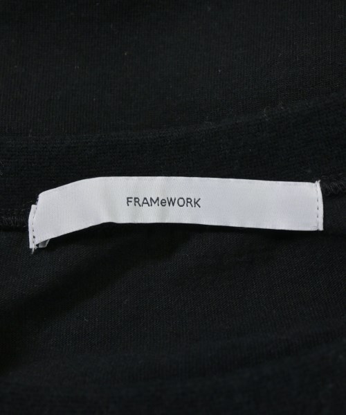 FRAMeWORK（フレームワーク）Tシャツ・カットソー 黒 サイズ:F レディース/2200684435039