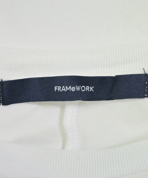 FRAMeWORK（フレームワーク）Tシャツ・カットソー 白 サイズ:F レディース/2200683190021
